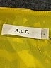 A.L.C. 100% Silk Yellow Short Sleeve Silk Top Size 2 - photo 7