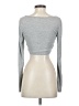Shein Gray Long Sleeve Top Size 4 - photo 2