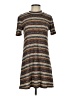 BCBGeneration Tweed Aztec Or Tribal Print Checkered-gingham Chevron-herringbone Color Block Marled Ombre Stripes Brown Casual Dress Size S - photo 1