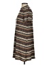 BCBGeneration Tweed Aztec Or Tribal Print Checkered-gingham Chevron-herringbone Color Block Marled Ombre Stripes Brown Casual Dress Size S - photo 5