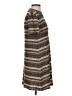 BCBGeneration Tweed Aztec Or Tribal Print Checkered-gingham Chevron-herringbone Color Block Marled Ombre Stripes Brown Casual Dress Size S - photo 4