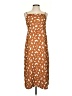 Old Navy 100% Polyester Animal Print Brown Casual Dress Size XS - photo 1