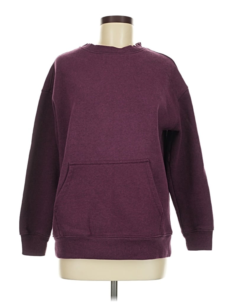 Pre-owned Danskin Sweatshirt In Burgundy
