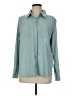 32 Degrees Solid Teal Long Sleeve Blouse Size M - photo 1