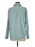 32 Degrees Solid Teal Long Sleeve Blouse Size M - photo 2