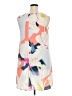 Halogen 100% Polyester Print Ivory Casual Dress Size XL - photo 2