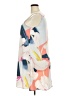 Halogen 100% Polyester Print Ivory Casual Dress Size XL - photo 5