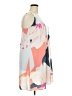 Halogen 100% Polyester Print Ivory Casual Dress Size XL - photo 4