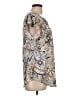Unbranded Paisley Ivory Short Sleeve Blouse Size L (tall) - photo 4