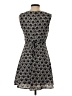 SM Wardrobe 100% Polyester Graphic Black Casual Dress Size S - photo 2