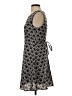SM Wardrobe 100% Polyester Graphic Black Casual Dress Size S - photo 5