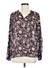 Bobeau Paisley Purple Long Sleeve Blouse Size M - photo 1