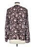 Bobeau Paisley Purple Long Sleeve Blouse Size M - photo 2