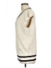 Lomon 100% Viscose Ivory Sweater Vest Size L - photo 5