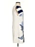 Tibi 100% Silk Graphic Blue Casual Dress Size 4 - photo 4