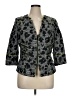 Etcetera Print Black Blazer Size 14 - photo 1