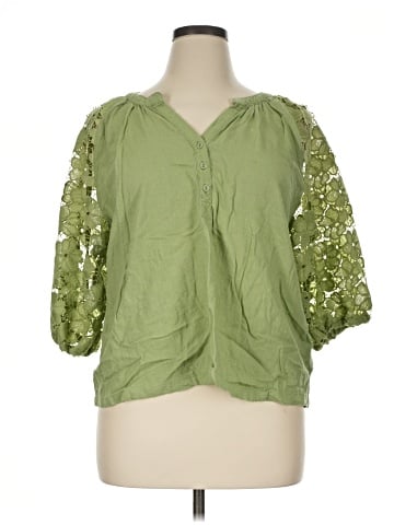 Umgee 3/4 Sleeve Blouse (view 1)
