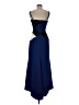 BCBGMAXAZRIA 100% Polyester Color Block Blue Cocktail Dress Size 6 - photo 2