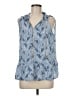 MICHAEL Michael Kors Blue Sleeveless Blouse Size M - photo 1