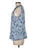 MICHAEL Michael Kors Blue Sleeveless Blouse Size M - photo 5