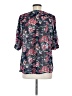 Skies Are Blue 100% Polyester Floral Blue 3/4 Sleeve Blouse Size M - photo 2