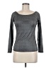 Dynamite Metallic Gray Long Sleeve Top Size M - photo 1