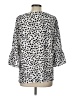 Kancystore Animal Print Silver 3/4 Sleeve Blouse Size L - photo 2
