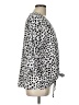 Kancystore Animal Print Silver 3/4 Sleeve Blouse Size L - photo 4