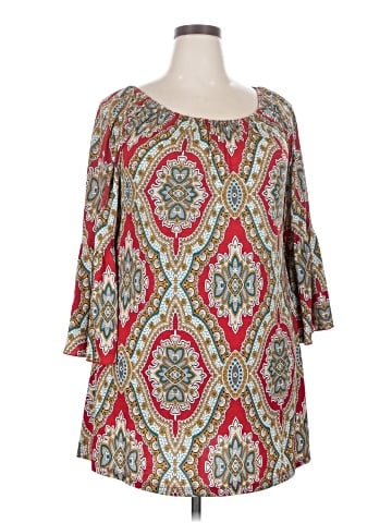 Honeyme 3/4 Sleeve Blouse (view 1)