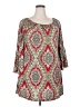 Honeyme Red 3/4 Sleeve Blouse Size XXL - photo 1
