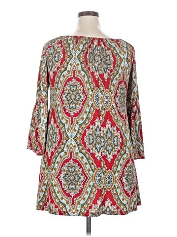 Honeyme 3/4 Sleeve Blouse (view 2)