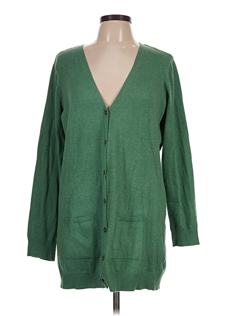 Pre-owned Maurices Cardigan Sweater In Green