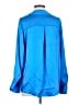 Zara 100% Polyester Blue Long Sleeve Blouse Size S - photo 2