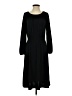 Talbots Solid Black Casual Dress Size S - photo 1