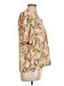 Cure Floral Pink Short Sleeve Blouse Size L - photo 4
