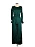 Dress Day 100% Polyester Green Jumpsuit Size L - photo 1