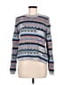 Autumn Cashmere 100% Cotton Print Blue Pullover Sweater Size S - photo 1