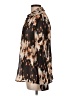Derek Lam 100% Polyester Animal Print Brown Long Sleeve Blouse Size L - photo 5