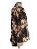 Derek Lam 100% Polyester Animal Print Brown Long Sleeve Blouse Size L - photo 4