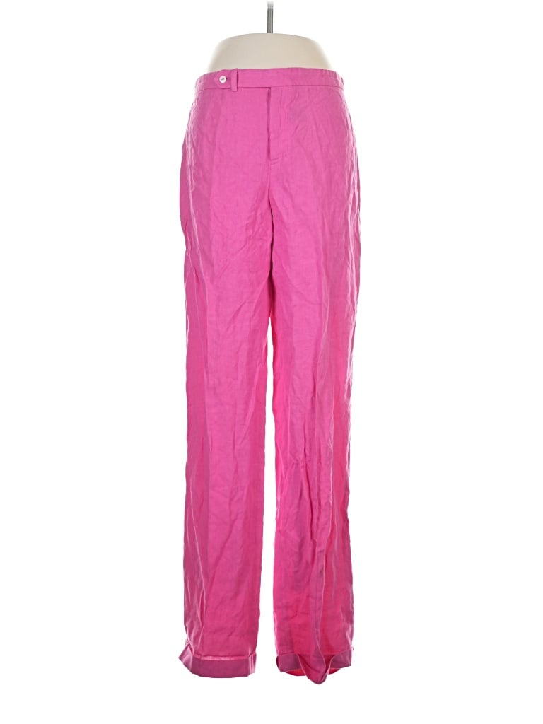 Pre-owned Ralph Lauren Sport Linen Pants In Pink