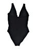 Robin Piccone Solid Black One Piece Swimsuit Size 14 - photo 2
