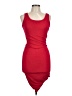 Active Basic Solid Red Cocktail Dress Size L - photo 1