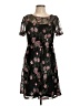Worthington 100% Polyester Floral Black Cocktail Dress Size 10 - photo 1