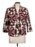 R.E.Q. Print Red Blazer Size L - photo 1