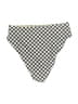 Unbranded Checkered-gingham Gold Ivory Swimsuit Bottoms Size S - photo 2