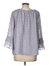 Cato 100% Polyester Gray 3/4 Sleeve Blouse Size L - photo 2