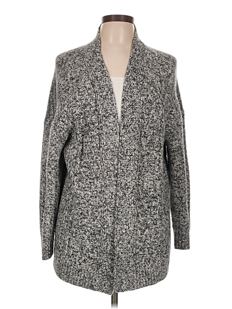 Pre-owned Tommy Hilfiger Cardigan Sweater In Gray