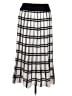 Echo Checkered-gingham Ivory Casual Skirt Size M - photo 1