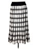 Echo Checkered-gingham Ivory Casual Skirt Size M - photo 2