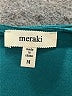 Meraki Teal Long Sleeve Blouse Size M - photo 7